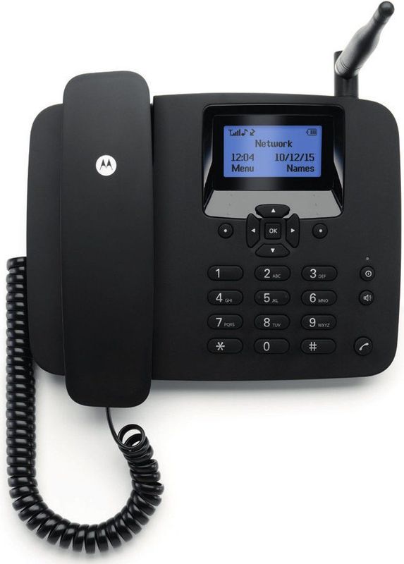 Motorola FW200L - DECT-telefoon - Zwart - Nummerherkenning