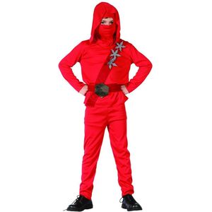 Rode ninja kostuum voor jongens - Kinderkostuums - 152/158