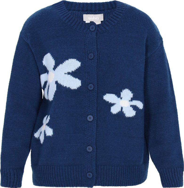 usha - Fashion Look Collection - Cardigan - Met Bloemenpatroon