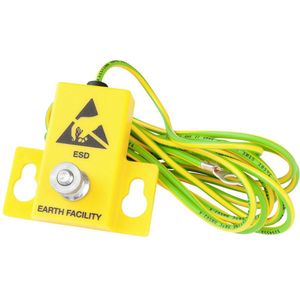 Aansluiting - Vloeraarding - 2 m - Pin voor Schroefoog M5 - Gladde Kabel