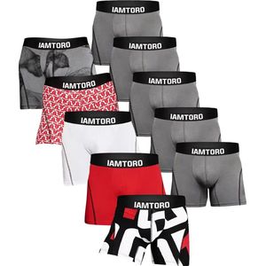 IAMTORO Heren Boxershort - 10-pack - Maat M