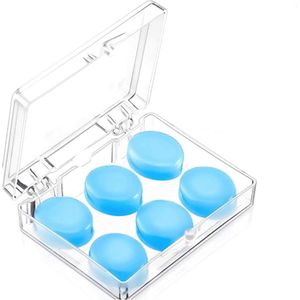 Siliconen Ruisonderdrukkende Oordopjes voor Slapen, Zwemmen en Reizen - 6 Stuks