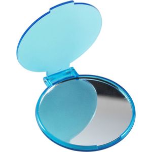 Make-up Spiegeltje - Mini Zakspiegeltje voor in de Handtas - Lichtblauw - Gratis Verzonden