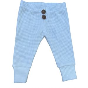 Broekje - Baby - Wafel - Wit - Joy Fits - Maat 62 - Katoen