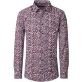 Casa Moda - Casual Fit - Overhemd - Rood - Geprint