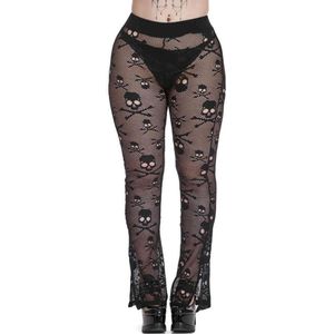 Banned - Goddess Getup Lace Broek rechte pijpen - XS - Zwart