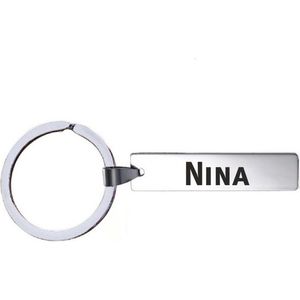 Sleutelhanger Met Naam - Nina - RVS