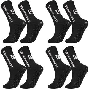 TRANKIELO® – Premium Voetbalsokken voor Heren en Dames – 4 paar Sportsokken – Antislip Grip – Geschikt voor Voetbal, Basketbal en Hardlopen