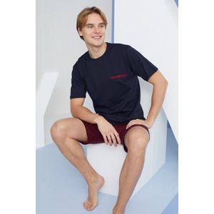 Heren T-shirt & Shorts Set Kees / Donker blauw / maat L