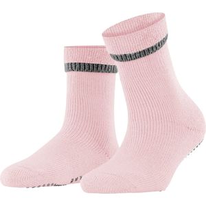 FALKE Cuddle Pads antislip noppen katoen merinowol huissokken dames roze - Maat 35-38