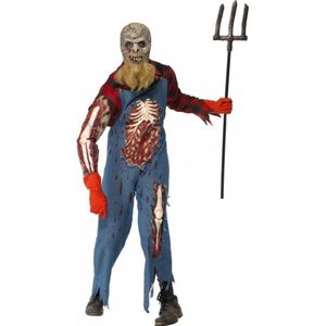 Holbewoner zombie kostuum met wond 48-50 (m)