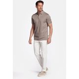 Giordano – Lino – Heren – Poloshirt – Liquid Cotton – Polo – Korte mouwen – Beige - 516578-81