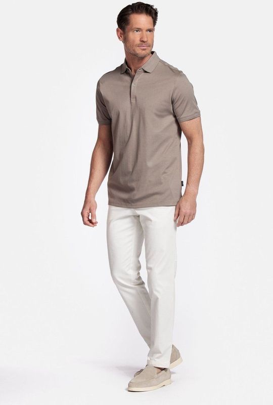 Giordano – Lino – Heren – Poloshirt – Liquid Cotton – Polo – Korte mouwen – Beige - 516578-81