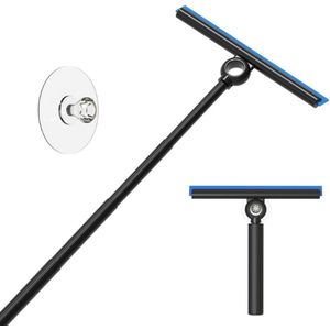 Boleen - Telescopische Douche Wisser - Raamwisser met Telescoopsteel - Badkamer en Trekker Douche - Douchewisser - 22x88cm