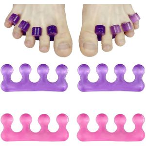 stuks teenspreiders voor voetverzorging, teenspreiders voor vrouwen, eenvoudig verzorgen van vinger- en teennagels, zachte gel teenspreiders voor voetverzorging, teenspreiders voor voetverzorging voor het scheiden van teennagels of vingernagels