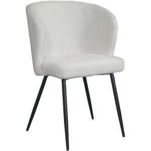 SET DEAL: 4 stuks Eetkamerstoel teddy wit Felix eetstoel zetel