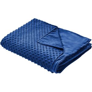 BELIANI CALLISTO - Verzwaringsdeken Hoes - Blauw - 135 x 200 cm - Polyester