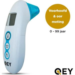QEY® - Oorthermometer - Voorhoofd Thermometer - Incl. Batterijen
