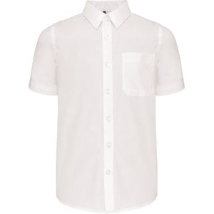Kariban Kinder poplin overhemd korte mouwen K520 - White - 6/8 Y (6/8 ans)