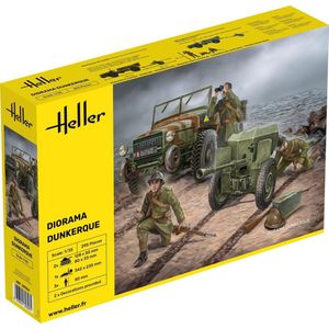 1:35 Heller 30326 Laffly Truck - Military Diorama Dunkerque Plastic Modelbouwpakket