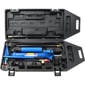 GEKO Krachtige hydraulische krikset - 10 ton capaciteit - 130 mm slag - veelzijdige toepassingen