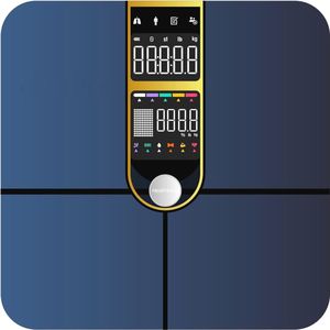 Slimme Personenweegschaal met Bluetooth en Dubbele VA-schermen - 16 Lichaamsgegevens en Hartslagmonitor - Tot 180 kg
