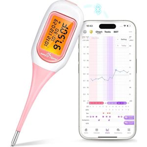 Slimme Basale Thermometer met Groot Scherm en Achtergrondverlichting voor Zwangerschapsmonitoring en BBT Tracking