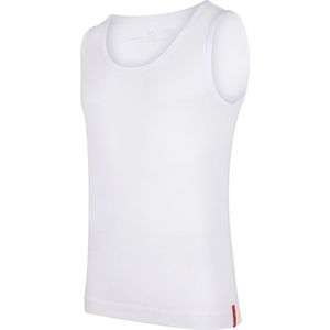 Undiemeister - Onderhemd - Onderhemd heren - Slim fit - Tanktop - Gemaakt van Mellowood - Ronde hals - Chalk White (wit) - Anti-transpirant - S