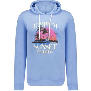 DEELUXE Tropische katoenen sweatshirt met capuchon, heren XL