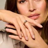 Ring Blauw Topaas 3,5 Mm 14K Geelgoud