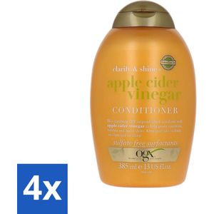 OGX - Apple Cider Vinegar - Conditioner - Clarify + Shine - 385 ml - Voordeelverpakking - 4 stuks