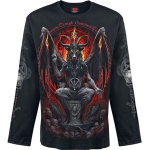 Spiral Baphomet Heren Shirt met lange mouwen - zwart - XXL