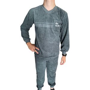 Cocodream Quality - Winter pyjama met borstzakje - Maat S - Mannen - Balsam Green -