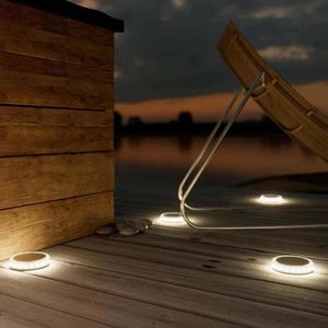 Solar grondspot LED rond – Premium Terrasverlichting – Tuinverlichting op zonne-energie