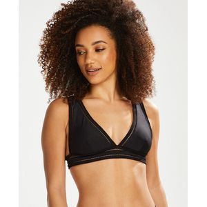 Hunkemöller Dames Badmode Triangle bikinitop Maya - Zwart - maat S