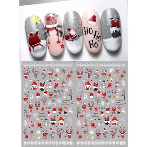 GUAPÀ® Nail Art Nagelstickers | Nagel Stickers Kerst | Nail Art 3D Stickers | Nagelstickers Kinderen | Nail Art Stempel | 2 velletjes Kerst Nagel stickers