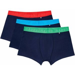 Happy Socks - Solid Navy - Boxershorts - Donkerblauw - 3 Eenheden