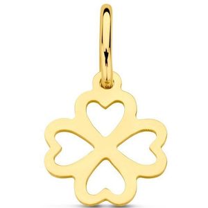 14K geelgoud hanger klaver 4029830