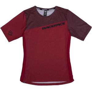 Race Face Indy Jersey Korte Mouwen Heren, dark red Maat M