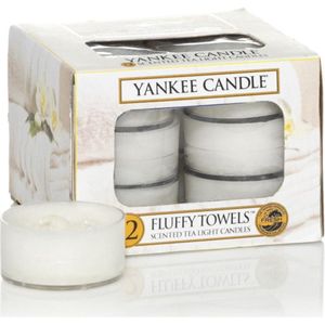 Yankee Candle Fluffy Towels waxinelichtjes 12 stuks