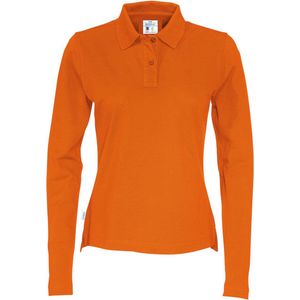 Cottover POLO PIQUE LONG SLEEVE LADY - GOTS GECERTIFICEERD 141017 - Oranje - XS