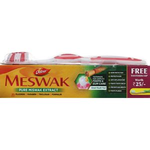 Tandpasta, meswak, met gratis tandenborstel, Dabur, 100 gram