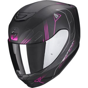 Scorpion EXO-391 SPADA Matt black-Pink - ECE goedkeuring - Maat M - Integraal helm - Scooter helm - Motorhelm - Zwart - Geen ECE goedkeuring goedgekeurd