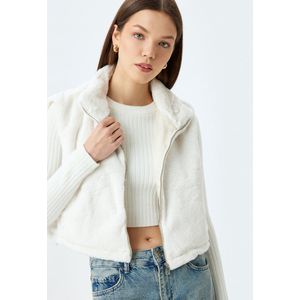 Rechte kraag Rits gedetailleerd Funktionsweste