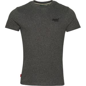 Superdry Vintage Logo Emb Tee Heren T-Shirt - Asphalt Grey Grit - Maat S