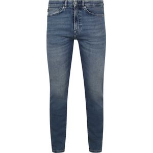 BOSS - Jeans - Blauw - Stretchdenim - Getailleerde Pasvorm