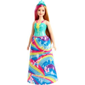 Barbie Dreamtopia Prinses Blond/Roze haren - Barbiepop