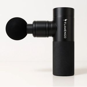 Flamengo Mini Massage Gun | Staal Design | Ultralicht, Stil en Draadloos | Krachtige Spiermassage + Warmte & Koude Therapie - massage apparaat pistool INCL set