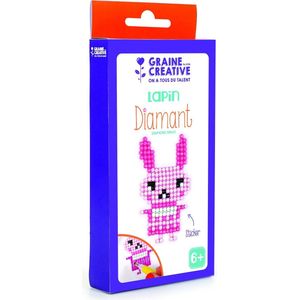 DIY Diamond Painting Sticker Set | Diamond Strass - roze konijn