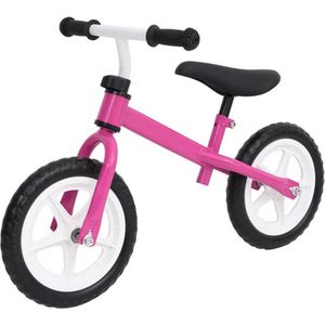 vidaXL Loopfiets met 10 inch wielen roze